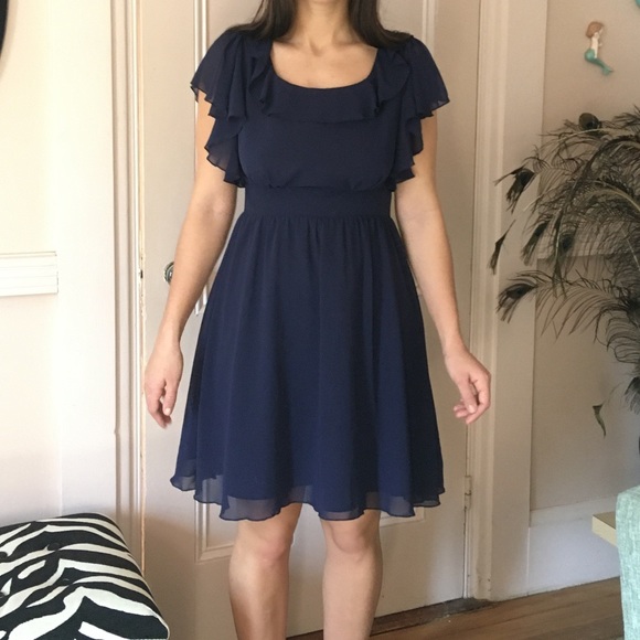 Navy Blue Dress - Picture 1 of 3
